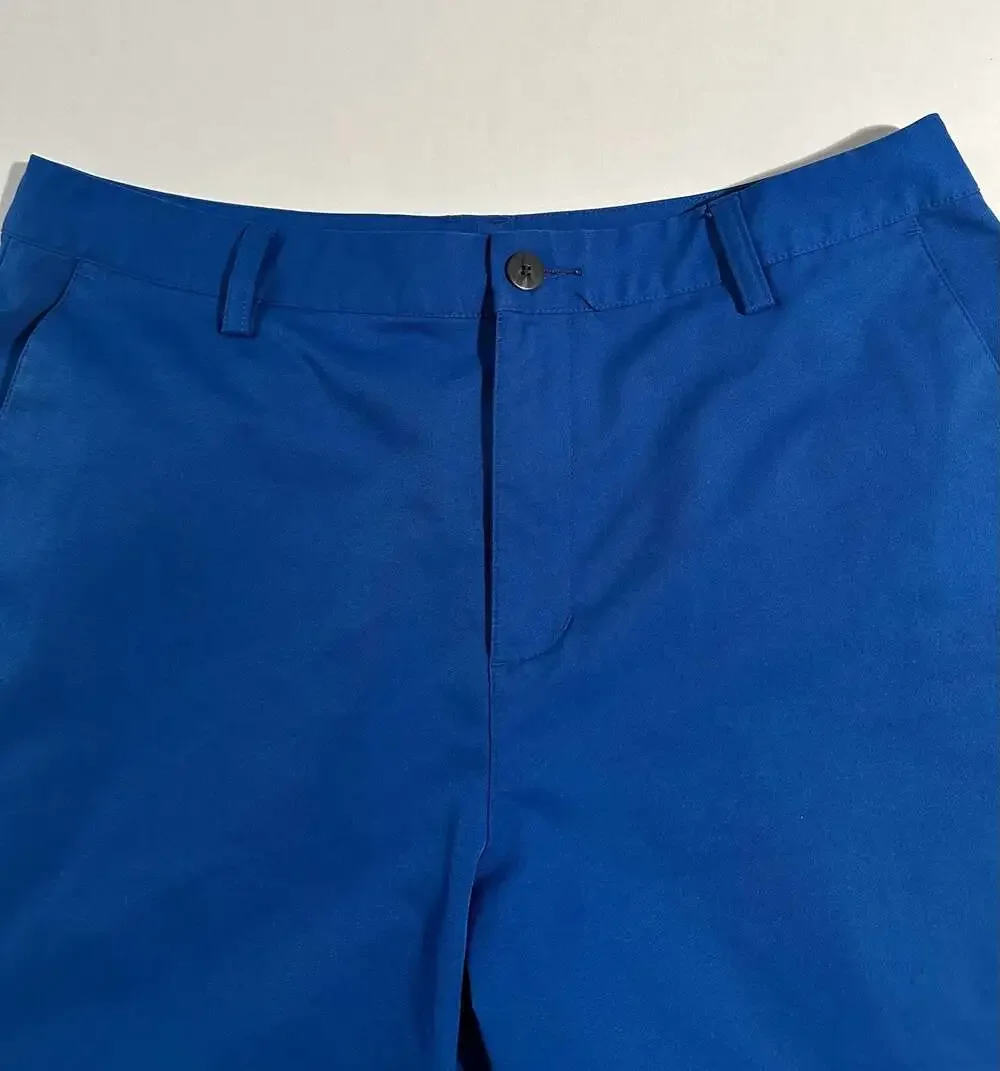 Adidas Climalite Royal Blue Flat Front Performance‎ Golf Shorts Size 32